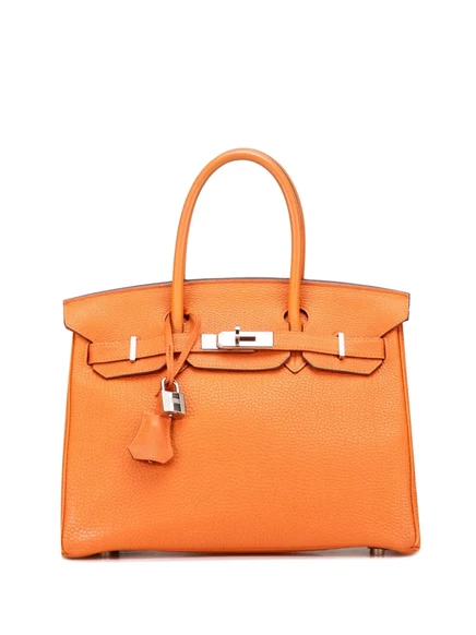Сумка Togo Birkin Retourne 30, бывшая в употреблении у Hermès в 2008 году orange