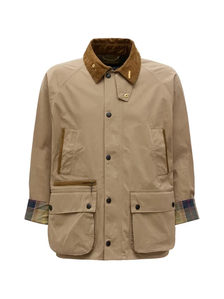 Мужской бомбер Barbour с вельветовым воротником, бежевый