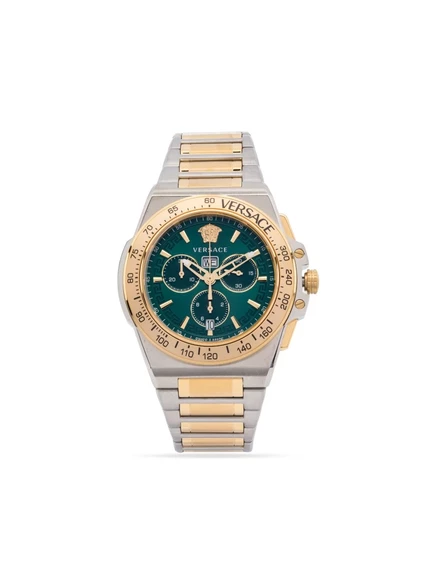 Мужские часы Versace Greca Extreme 45 мм хронограф, зеленые