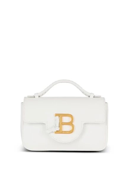 Женская мини-сумка Balmain B-Buzz 17, белая