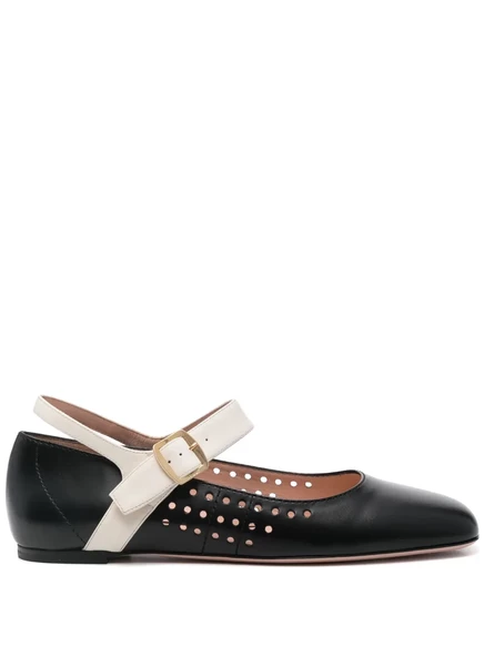 Балетки с перфорацией Bally  black