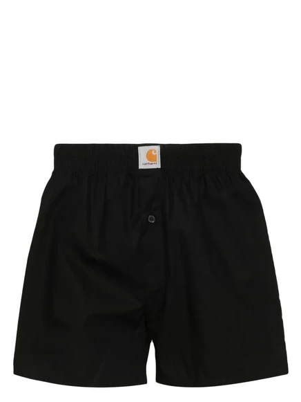 Мужские боксеры Carhartt WIP хлопковые с логотипом, черные