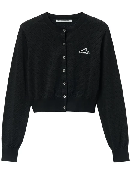 Кардиган с логотипом Alexander Wang black