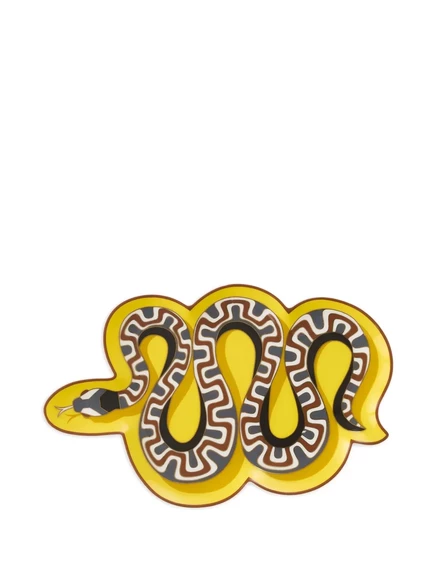 Поднос для мелочей Jonathan Adler в форме змеи, желтый