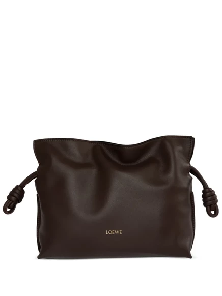 Женский клатч Loewe Mini Flamenco из наппы, кофейный