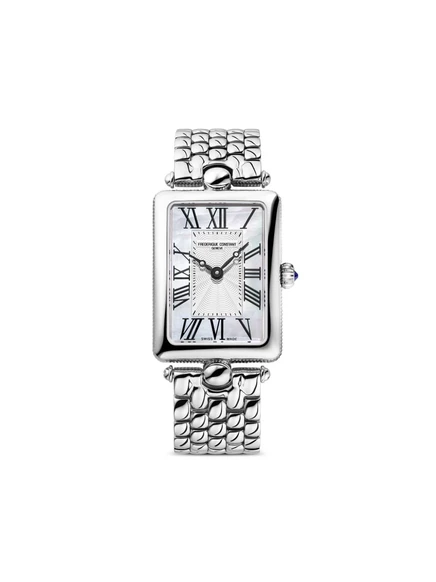 Женские часы Frederique Constant Carrée 28 мм, белые