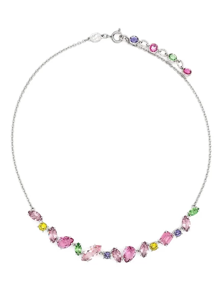 Женское колье Swarovski Gema с кристаллами, серебристое