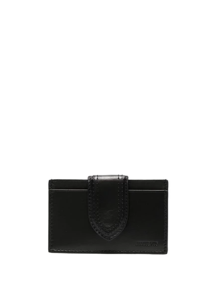 Женский футляр для карт Jacquemus Le Porte-Carte Bambino, черный