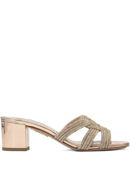 Женские босоножки Aquazzura Felix, бежевые