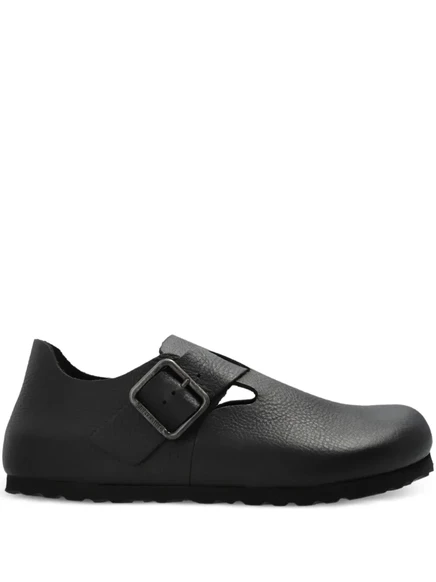 Мужские слипоны Birkenstock London кожаные, черные