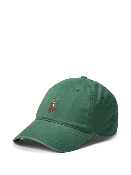 Мужская бейсболка Polo Ralph Lauren Pony с вышивкой, зеленая
