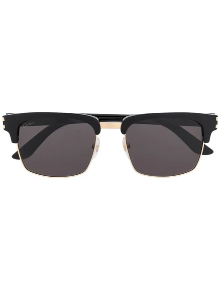 Мужские солнцезащитные очки Cartier CT0132S, черные