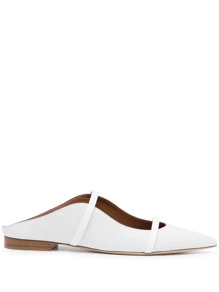 Женские кожаные мюли Malone Souliers с ремешком, белые