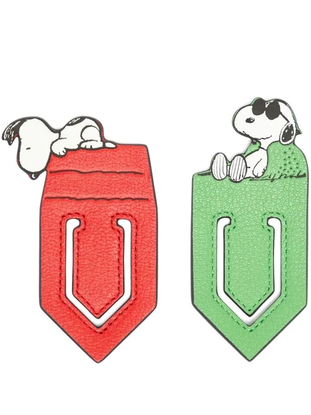 Набор закладок Anya Hindmarch x Peanuts, 2 шт., зелёная и красная