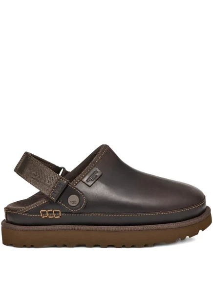 Женские кожаные туфли Ugg с ремешком, коричневые