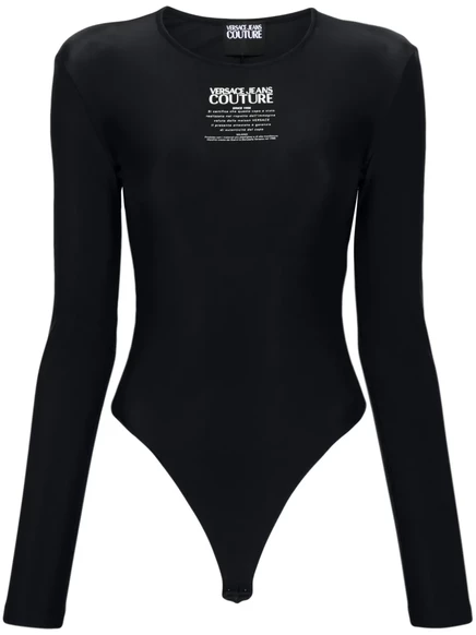 Женское боди Versace Jeans Couture Warranty, черное