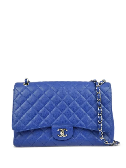 Женская сумка CHANEL Jumbo Classic Flap, синяя