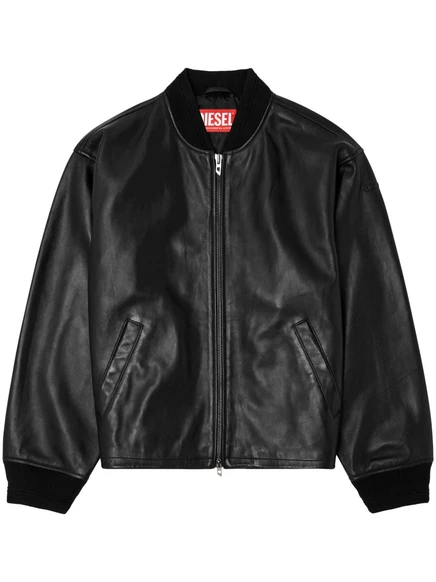 Мужская кожаная куртка Diesel L-Khat, черная