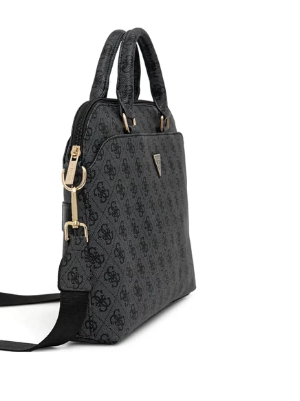 Унисекс сумка для ноутбука Guess USA с логотипом, черная