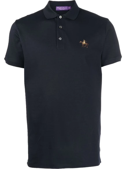 Мужская рубашка-поло Ralph Lauren Purple Label, синяя