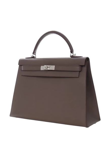 Женская сумка Hermès Kelly II Sellier 32, коричневая