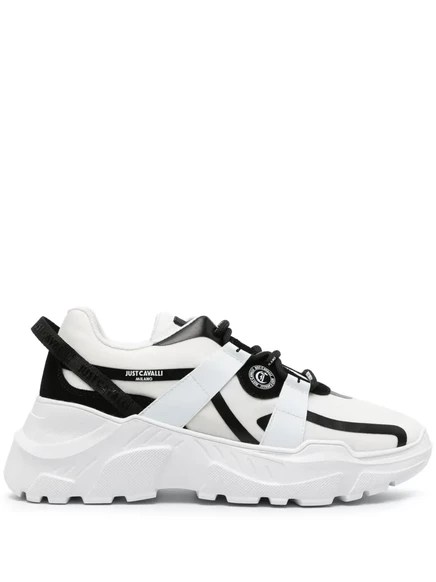Просто массивные кроссовки из сетчатого материала Cavalli white