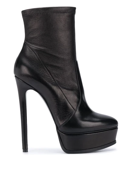 Ботильоны Casadei на платформе black