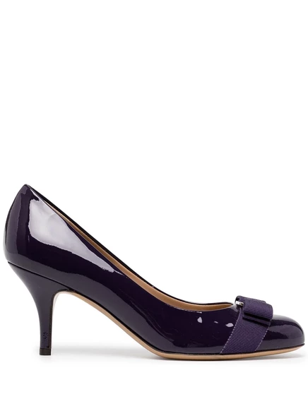 Женские туфли Ferragamo Carla 70 лакированные, фиолетовые