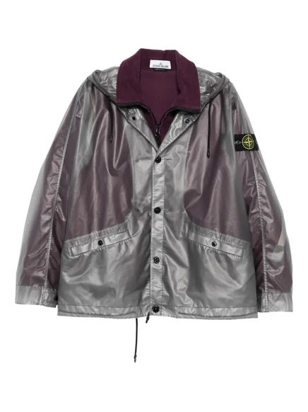 Полупрозрачная многослойная куртка Stone Island grey