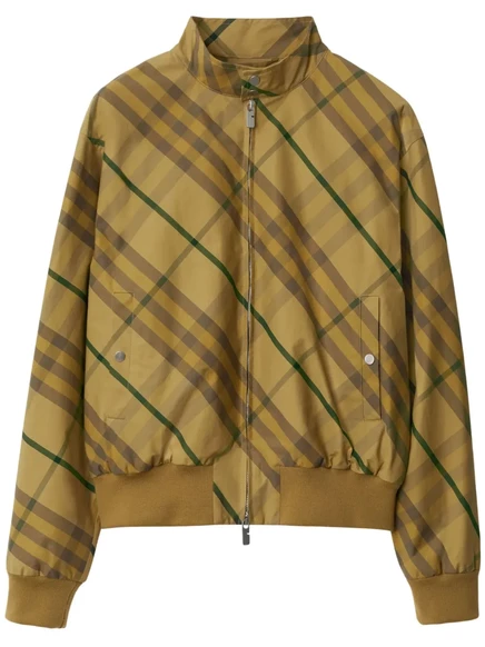 Мужская бомбер-куртка Burberry Check, желтая