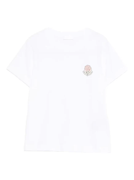 Футболка с круглым вырезом и логотипом Moncler