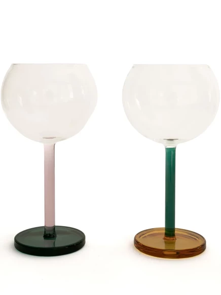 Бокалы для вина Sophie Lou Jacobsen Bilboquet, розовые (2 шт.)