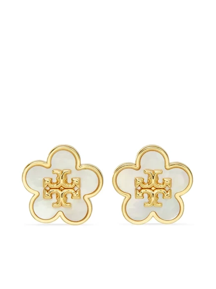 Женские серьги-гвоздики Tory Burch Kira Flower, золотистые