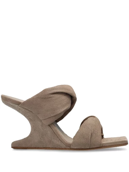 Женские босоножки Rick Owens Cantilever, 105 мм, бежевые