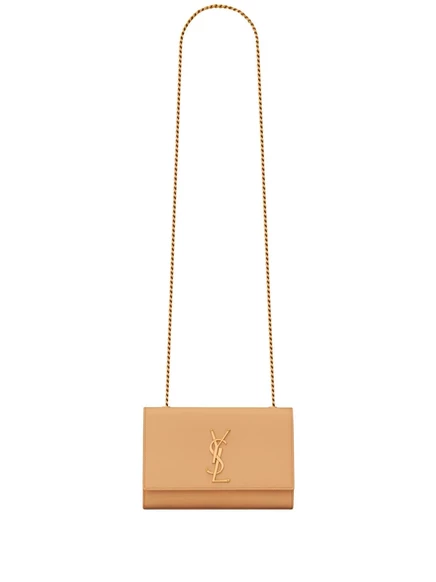 Сумка через плечо с логотипом Saint Laurent brown