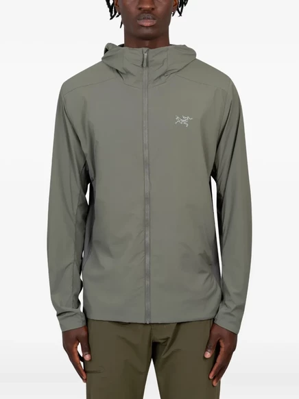 Мужская куртка Arc'teryx с капюшоном на молнии, зеленая
