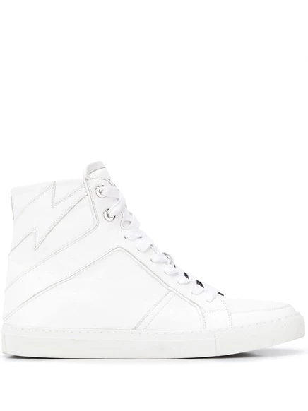 Женские высокие кеды Zadig & Voltaire High Flash, белые