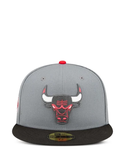 Мужская кепка New Era 59FIFTY Chicago Bulls, серая