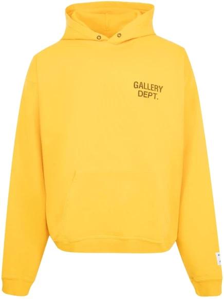 Унисекс худи Gallery Dept. 90s с логотипом GD, желтая