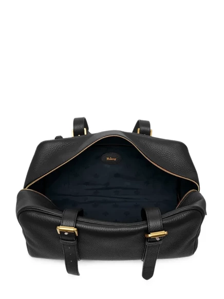 Женская сумка-тоут Mulberry Boston из зернистой кожи, черная