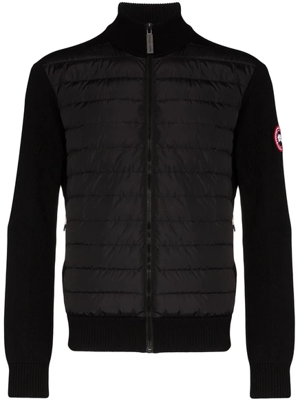 Стеганая куртка Canada Goose Hybridge с шерстяными вставками black