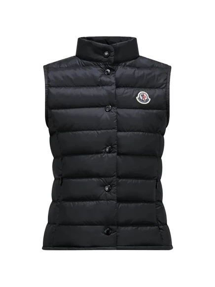 Девочковый жилет Moncler Enfant Liane стеганый, черный