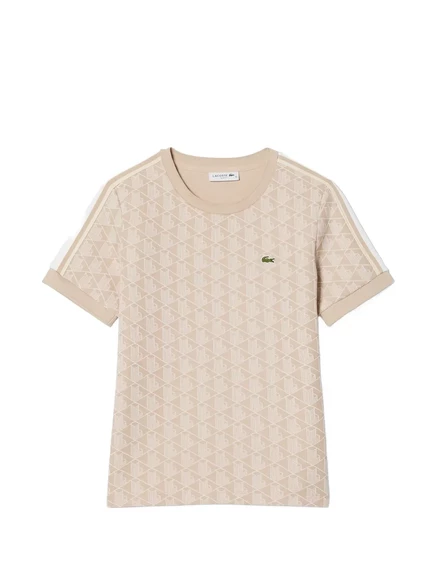 Женская футболка Lacoste, нейтральных оттенков