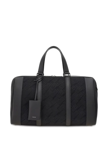 Спортивная сумка Ferragamo Gancini black