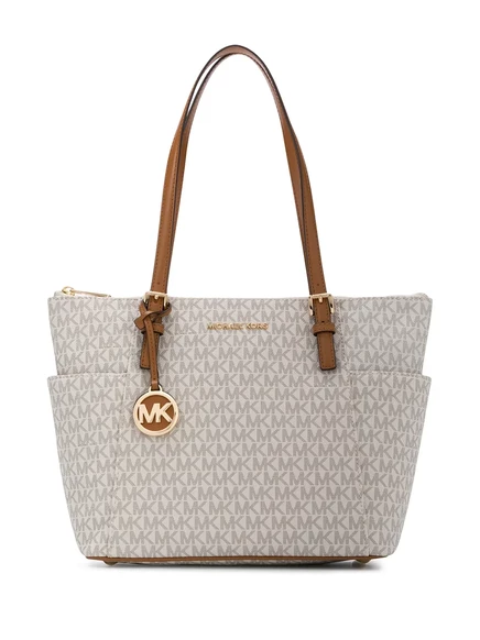 Сумка-тоут с логотипом Michael Kors Jet Set neutrals