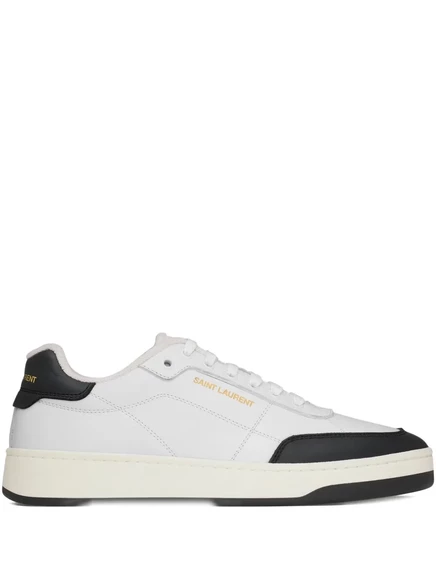 Кроссовки Saint Laurent SL/61 с кожаными вставками white