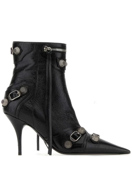 Ботинки Balenciaga на каблуке 90 мм black