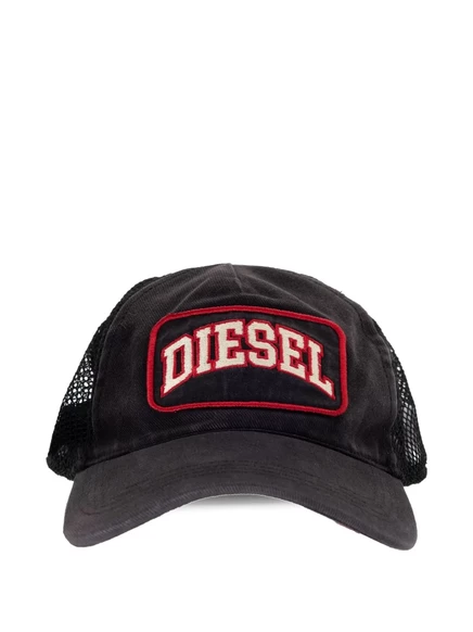 Мужская кепка Diesel с сетчатыми панелями, черная