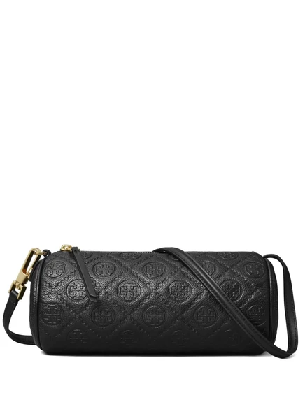 Женская сумка Tory Burch T Monogram цилиндр, черная