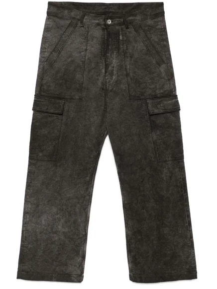 Потертые брюки-карго от Rick Owens DRKSHDW brown